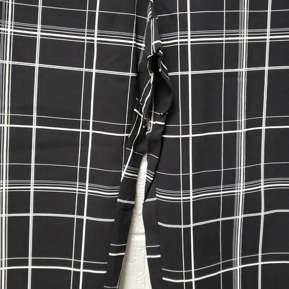 Chicos Black and White Checkered Womens Pants - Picture 4 of 7